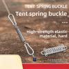 Strong Wind Lightweight Spring Buckle for Tent and Awning Outdoor Camping High Strength Rope Fixed Hook