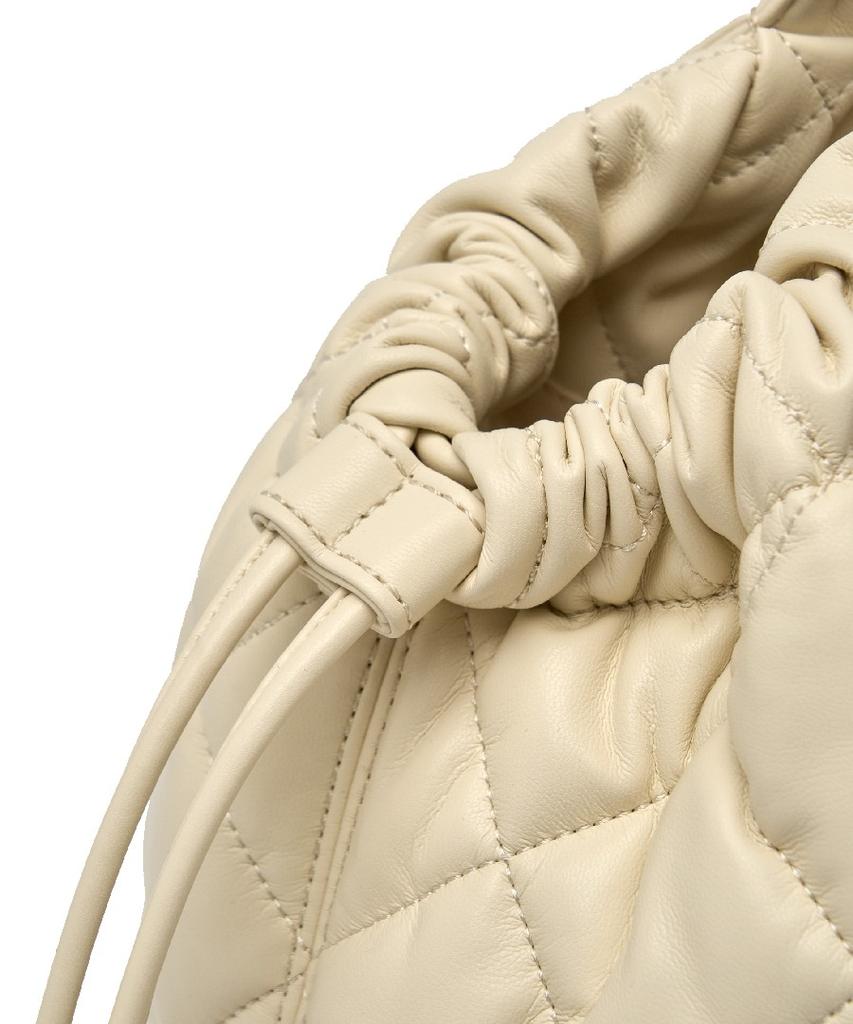 Mlb Basic Quilted Pu Tote Bag Bos (Cream)