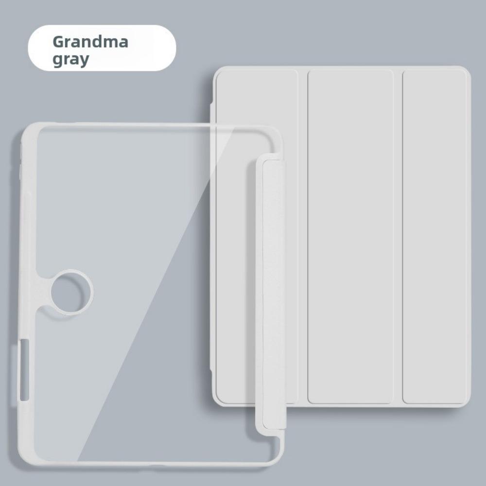 For OPPO Pad 4 Pro Case with Air 23 Pen Slot 11.4 12.1 Inch Transparent Anti Bend Leather Cover for Tablet