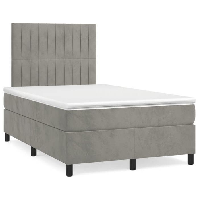 VidaXL Sommier à Lattes de Lit Lit avec Matelas et LED, Lit Rembourré, Lit Double, Lit Adulte de Chambre à Coucher 3270323