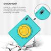 For iPad (2025)/10.9 (2022)/Air 11 (2025)/(2024) Case Eagle Pattern Rotating Kickstand Tablet Cover with Shoulder Strap