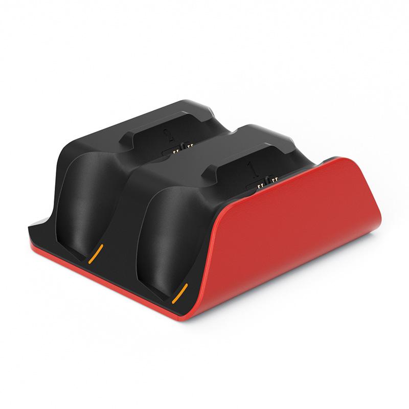 Для геймпада PS5 Быстрая зарядная станция Двойная беспроводная станция зарядки игровых контроллеров для PS5/PS5 Slim Зарядная подставка Аксессуары красный