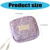 Makeup Bag for Purse Preppy Zipper Cosmetic Pouch Purse Travel Coin Pouch Sanitary Napkin Storage Bag Makeup Organizer