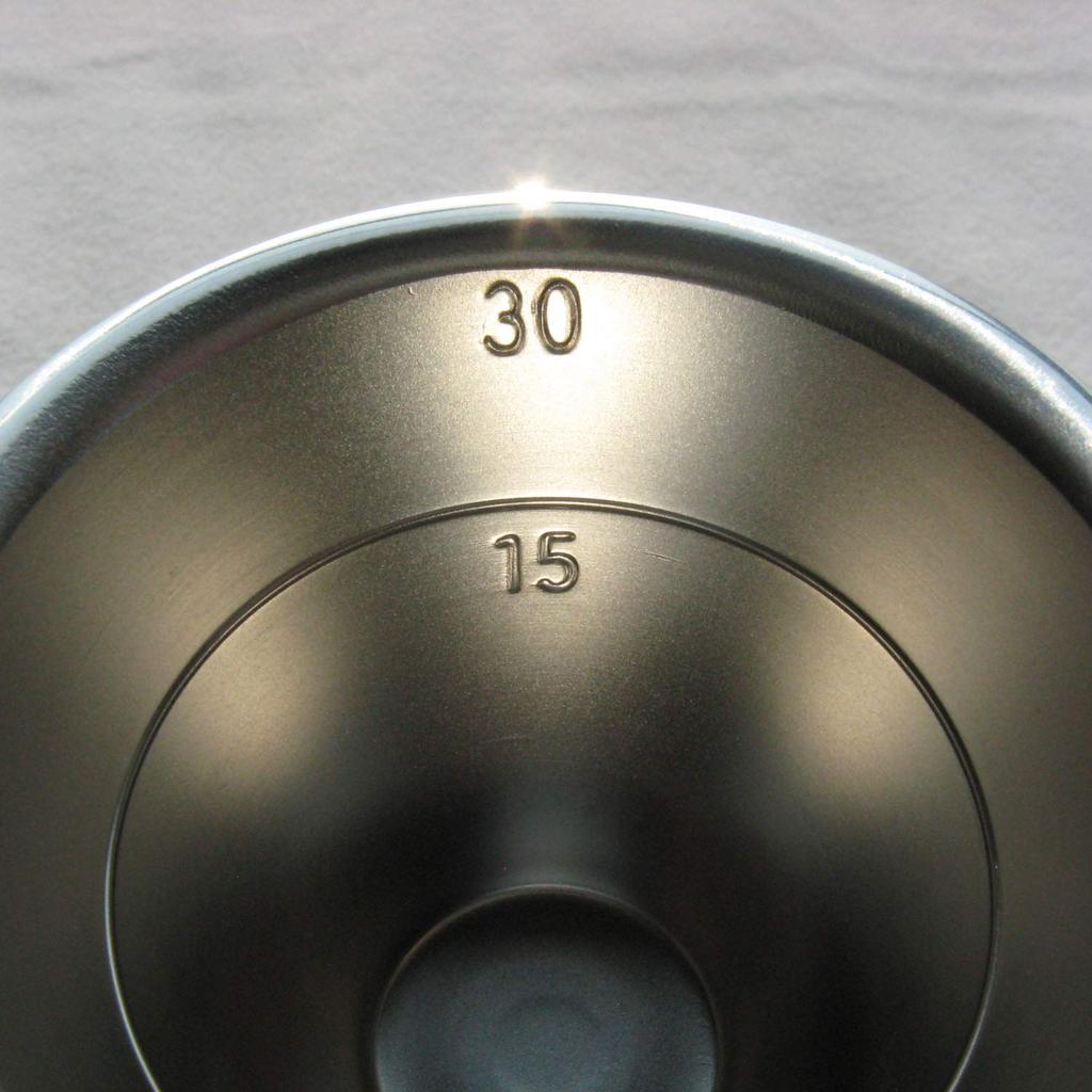 Nagao Tsubame-Sanjo Cocktail Measuring Cup Jigger Cup 60/30ml with Measurement Markings 18-8 Stainless Steel Made in Japan