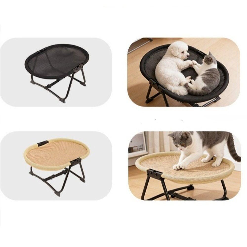 Sturdy Frame Cat Sofa Bed Foldable Cat Marching Bed Dog Elevated Bed  Outdoor Camping