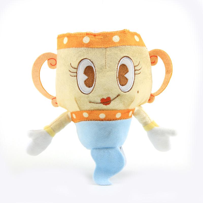 Game Cuphead Plush Toy Mugman Chalice Plushie Boss Ghost King Dice Stuffed Animal Soft Doll PIllow Gift Kids Children Birthday