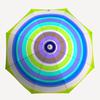 1pc Concentric Circles Automatic Folding Umbrella, Portable & Foldable Design with 8 Ribs, Casual Outdoor Accessory yy250729105