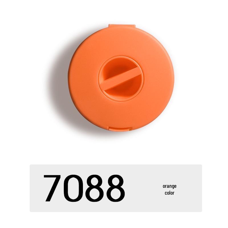 Portable Round Earphone & Data Cable Organizer – Snap-on PP Design for Travel