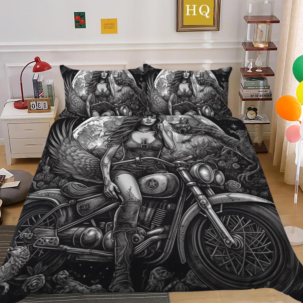 Beauty Skull Duvet Cover Twin Queen Size Bedding Set Cover Home Textiles Adults High Quality Bedding Cover Suit