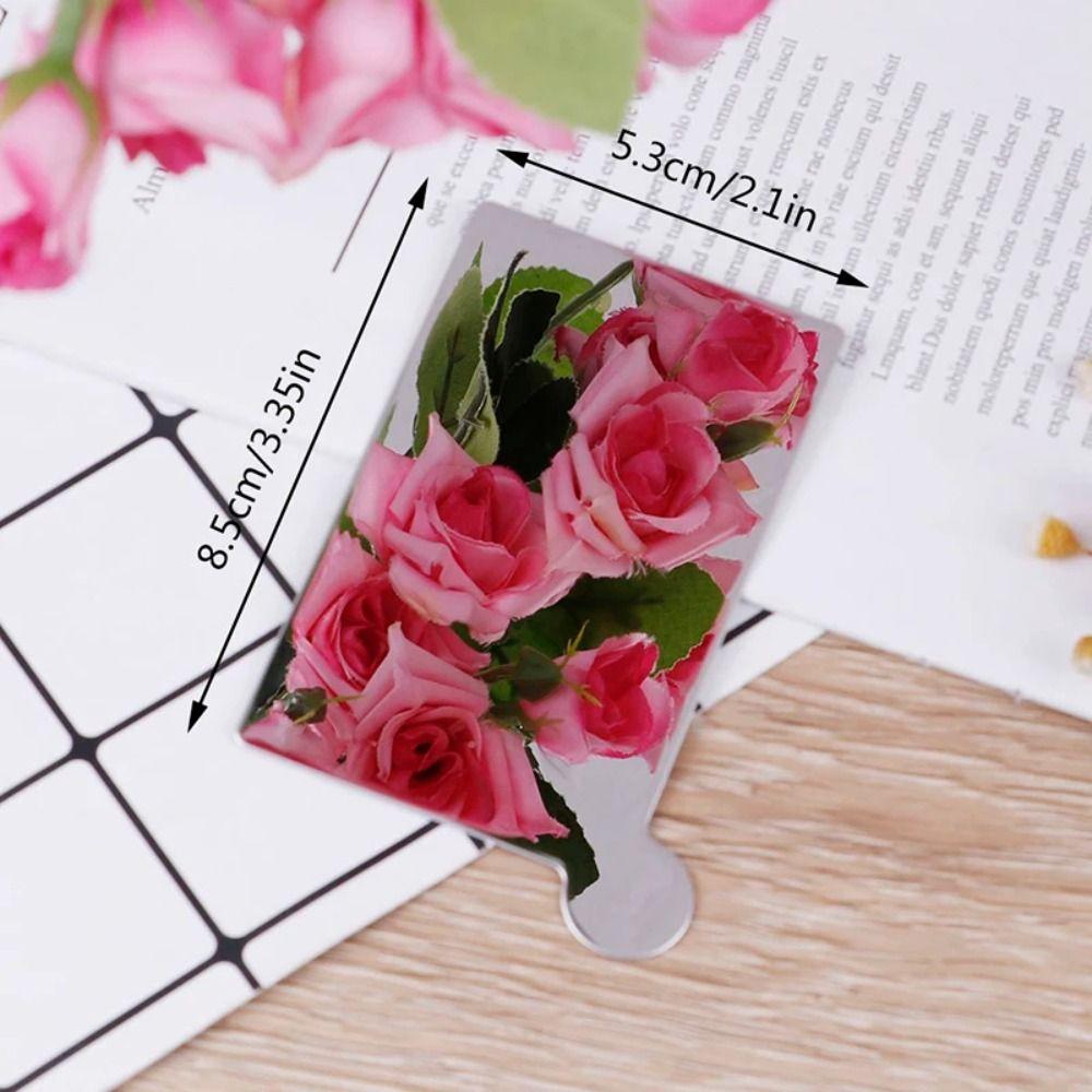 Portable Stainless Steel Cosmetic Mirror Stainless Steel Pocket Make Up Mirror Girl Lady