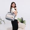 Fashionable Printed Mommy Bag Four Piece Set, Large Capacity Multifunctional One Shoulder Crossbody Bag, Outdoor Diaper Bag