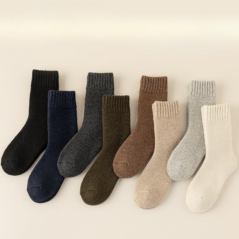 Men's Socks, Super Thick Wool Socks, Winter Fleece Thickened Socks, Super Soft Rabbit Fur Warm Socks, Snow Socks