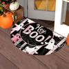 Spooky Halloween Half Round Doormat Cute Ghost Moon Star Semicircle Carpet For Bedroom Bathroom Front Door Welcome Floor Mat