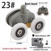 Shower Room Double Wheel Sliding Door Roller Set for Arc Glass Doors