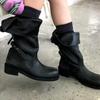 Buttoned Boots, Mid-calf Boots, Women's Shoes