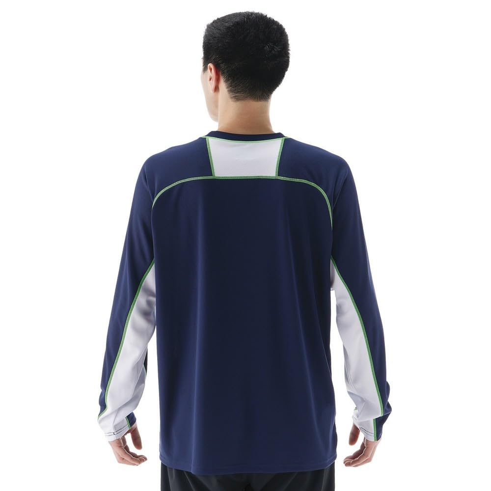 YONEX Unisex Long Sleeve Navy Blue T-Shirt 019