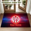 Crystal Velvet Square Rug Custom NameMainz 05 Pattern Non Slip Home Floor Decor Rug
