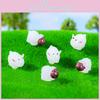 Night Light Resin Sheep Miniature Figurines For Terrarium And Fairy Gardens