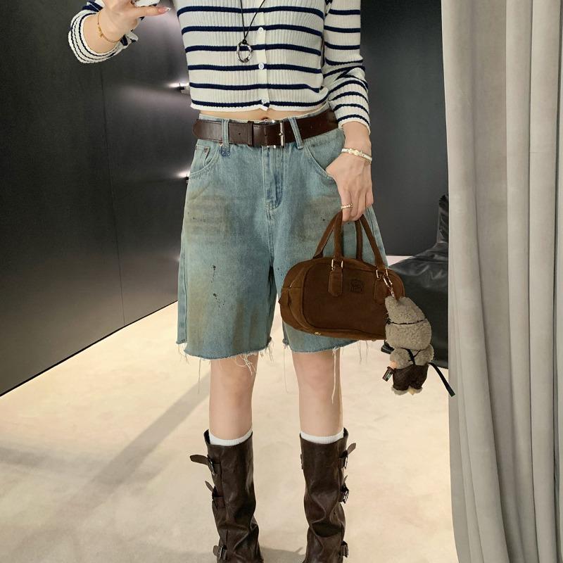 Height Increase 6 Fashionable Belt Buckle Square Round Head Pleated Medium Tube Knight Boots Women's Autumn High Boots Women's