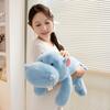 30~50Cm Lying Cartoon Animals Plush Toy Stuffed Hippo Panda Bear Dog Dinosaur Doll Fluffy Sleeping Companion Gift