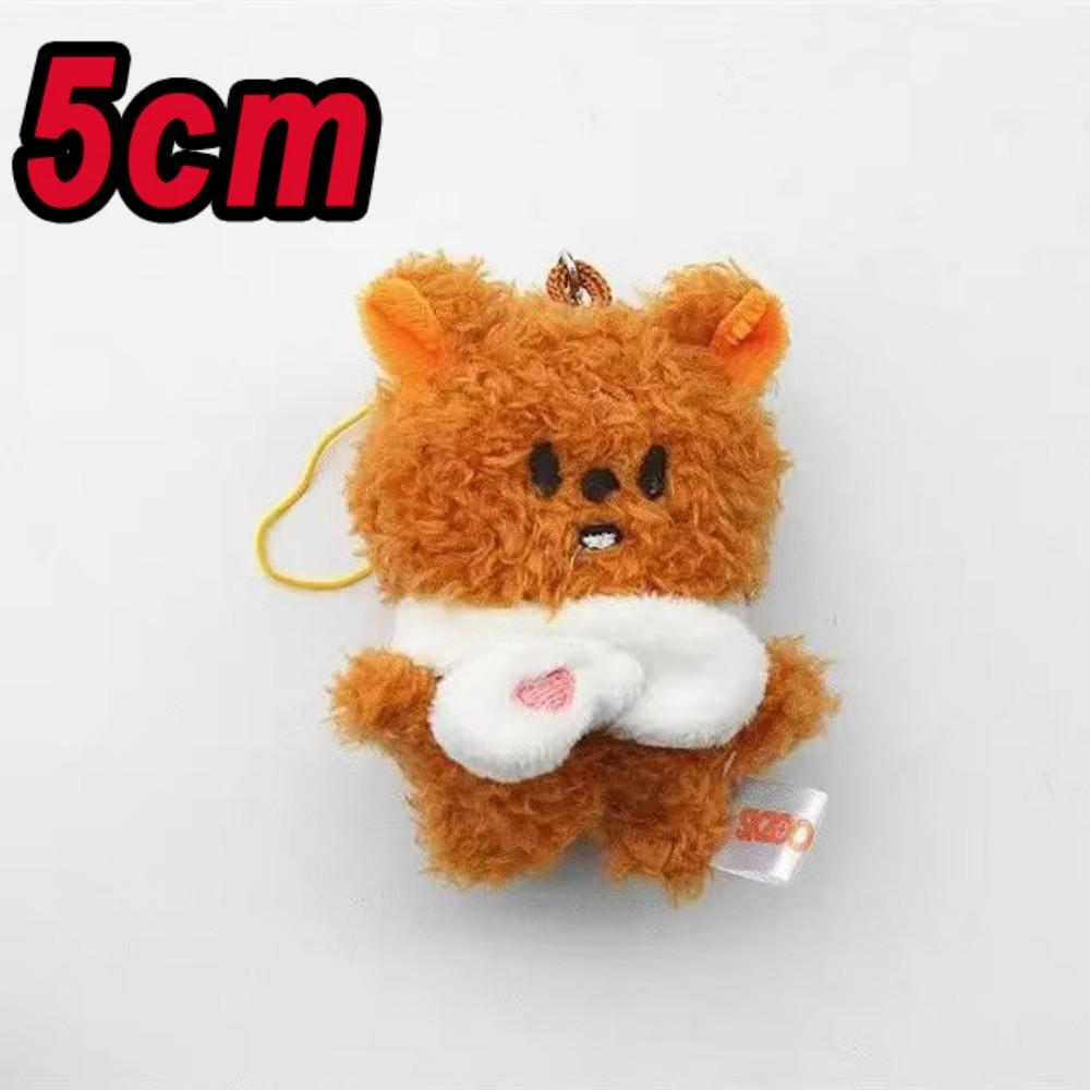 *5cm Straykids Mini Keychain Plush Doll Pendant FM Doll Creative Doll Bag Pendant Children's Fans Cute Gift