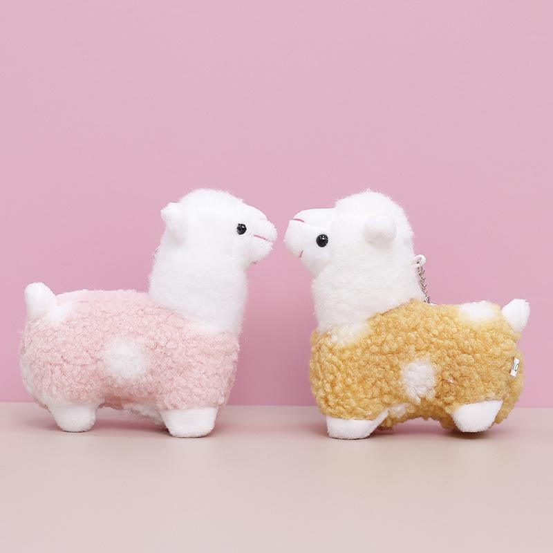 

Plush Alpaca Lamb Doll - Cute Stuffed Animal for Kids Backpacks and Gifts 13 cm