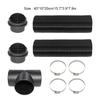 Einfaches 75-mm-Rohr für eine langlebige und stabile Installation. Rohrkanal 100 Details. Einfach zu installieren.