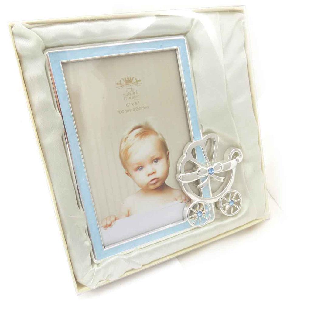 Les Trésors De Lily [J7511] - Cadre Photo 'Mon Ange' landau bleu (10x15 cm)