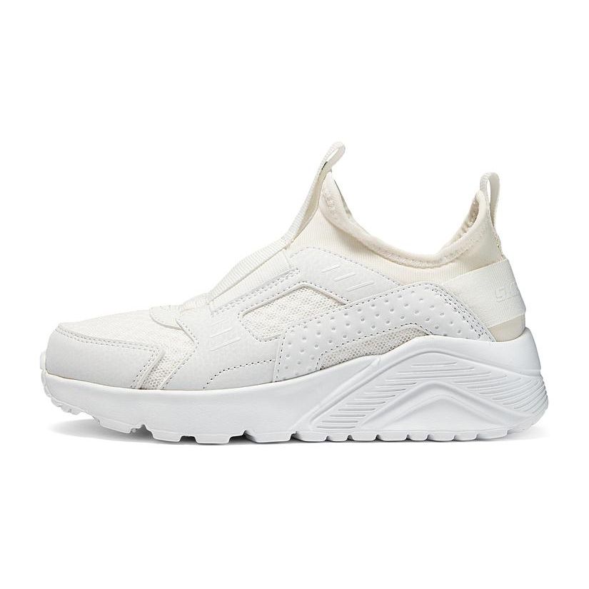 Skechers Kids Fashion Versatile Trendy Non-Slip Shock Absorbing Casual Shoes Kids sneaker White 405759L-WHT 28.5