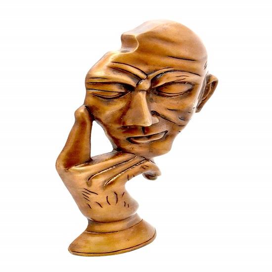 Düşünen Adam Dekor Pirinç Gösterişlik 30.48 Cm