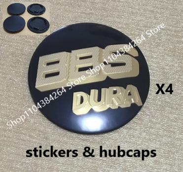 4pcs BBS DURA Logo 70mm Curved Surface Sticker Car Wheel Hub Center Cap Hub for BBS 0924 0924030 Center HubCaps