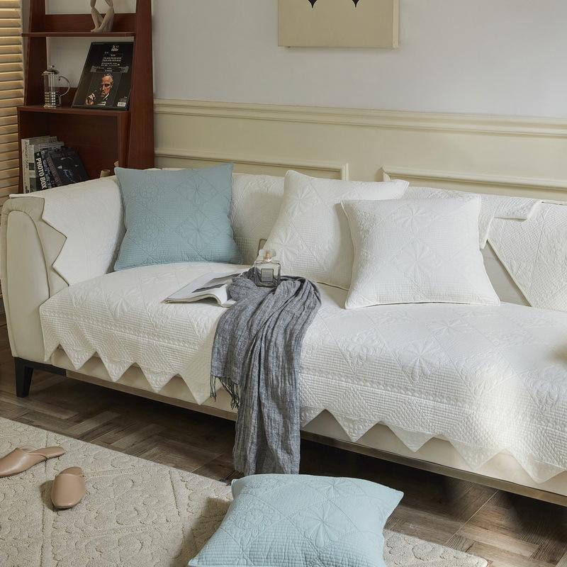 Advanced Cotton Sofa Cushion Four Seasons Universal 100% Cotton Sofa Cover Cover Modern Simple Non-Slip Sofa Cushion