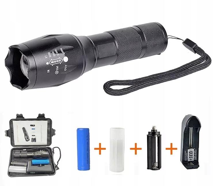 Military Tactical Flashlight 3 in a Set Zoom