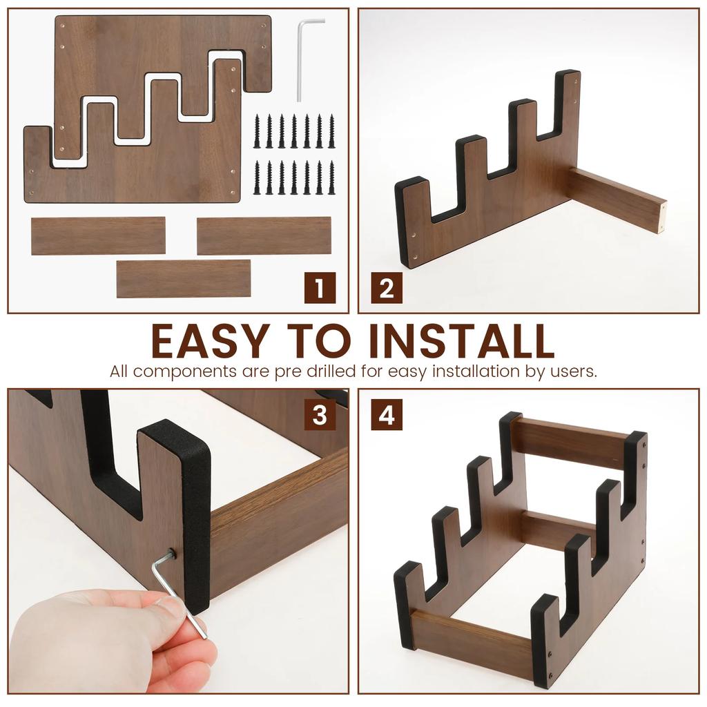 Guitar Stand Plywood Bass Stand Non-slip Guitar Storage Holders Electric Guitar Display Stand Musical Instrument Accessories
