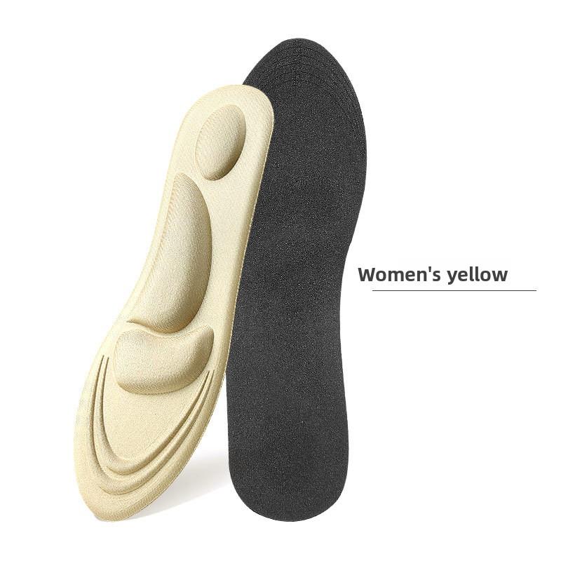 3D Massage Insole for Men Women Arch Support Breathable Sponge Sweat Absorbing Elastic Decompression Foot Cushion