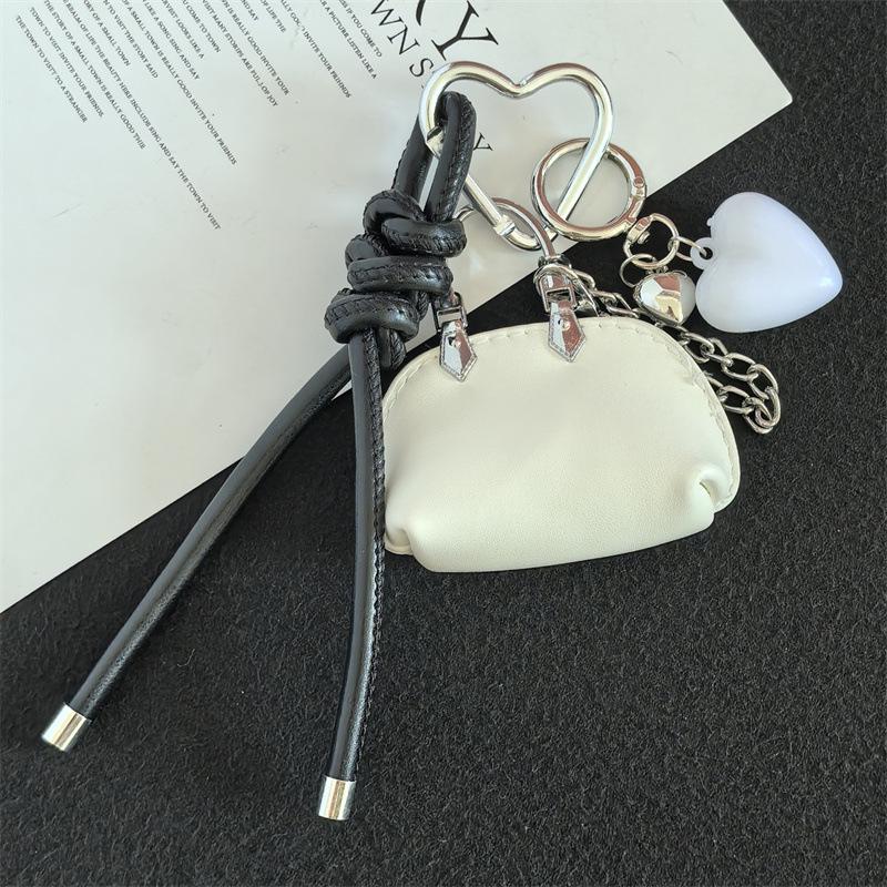 Miu-Style Mini Leather Keychain Bag Pendant