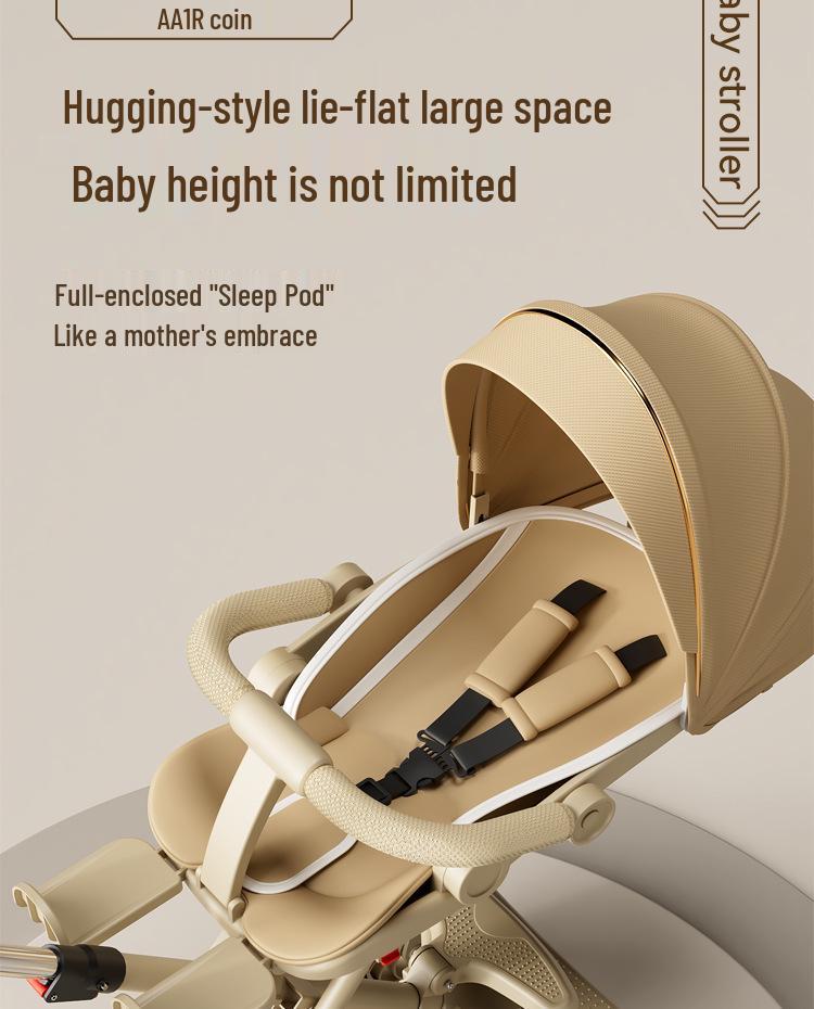 Baby Stroller: Lightweight, Reversible & Foldable Design