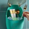 Plastic Chopsticks Cage Wall Mounted Cutlery Drain Rack Chopsticks Storage Box  Home
