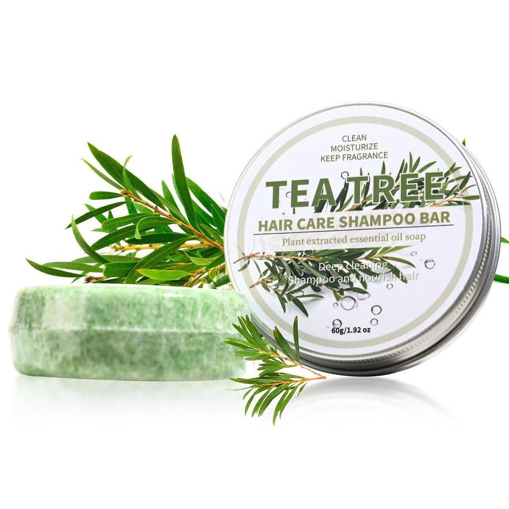 Kokosnuss & He Shou Wu Ginseng Bambuskohle Shampoo-Seife mit ätherischen Ölen & Zypressenblatt
