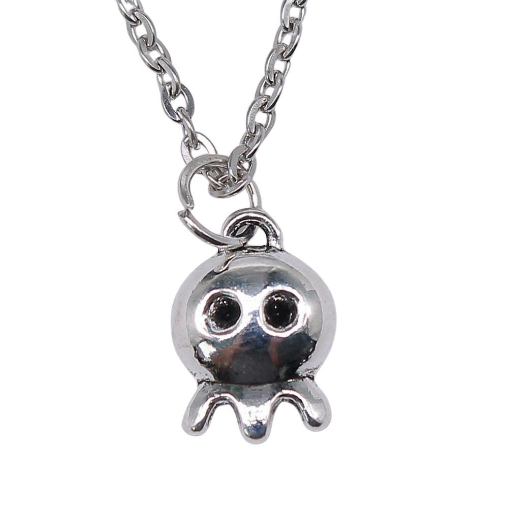 Mask Pendant Necklace Theater Halloween Day Jewelry 40cm Short Chain