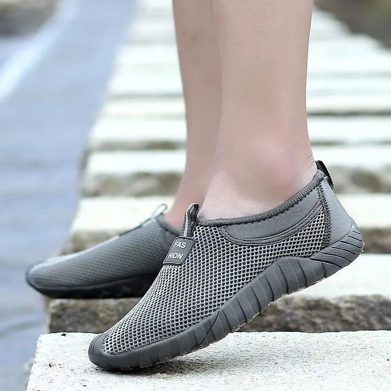 Fashion Sports Ladies Shoes Mesh Breathable Flat Women Footwear Slip On Sale Korean Luxury Offers Comfortable Offer Vulcanized For A H