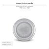 Paquete de 2 Plato Giratorio de Vidrio para Microondas de 24,5 cm, Bandeja Engrosada Resistente al Calor con Soporte, Compatible