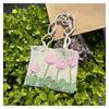 No Brand Handmade Knitted Tote Bag With Woven Pattern For Casual Daily Use