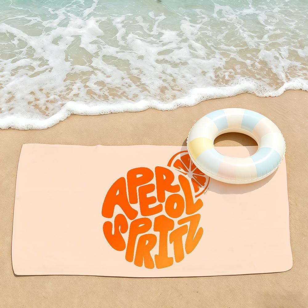 Fashion print A-Aperols Spritz Towel Drying Bath Towel Applicable To Light Swimming Camping Yoga Beach Out