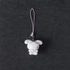 Vintage Pink Heart Lock Hello Kitty Pendant Accessories Cute And Charming Japanese Charm Shell Angel Wings Devil Hello Kitty Keychain Gifts