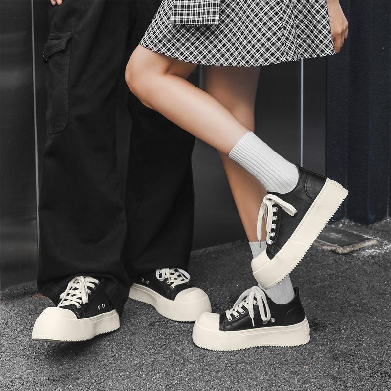 Large size casual men's board shoes thick sole heightening versatile low-top sports and leisure shoes big head derby shoes 24326-J