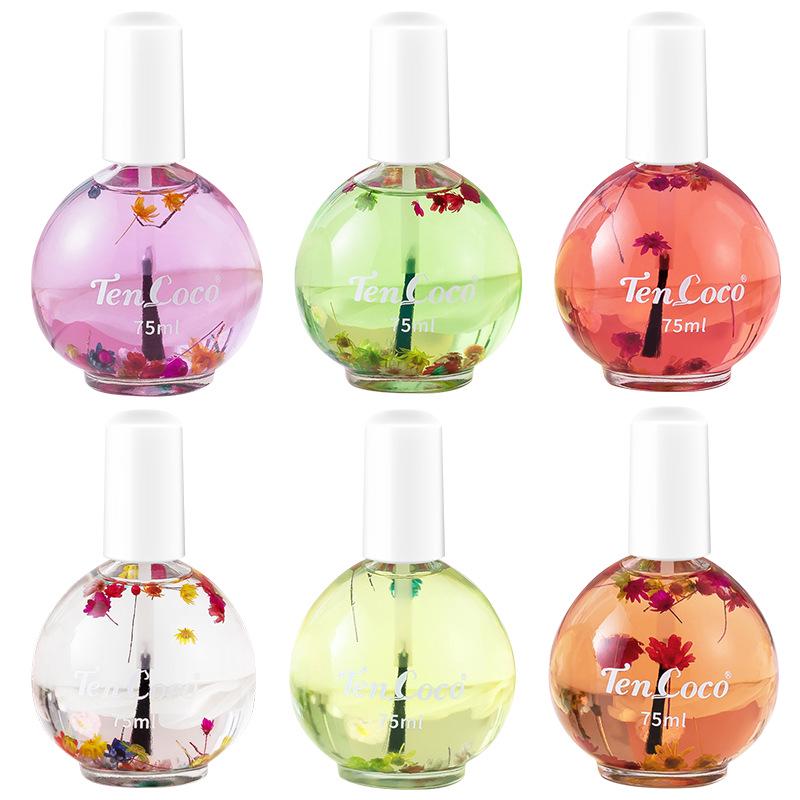 75ml Plant Dried Flower Scented Cuticle Oil - Anti-Hangnail Nail Protector