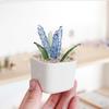 Yousheng Artificial Potted Plant, Handmade Colored Glaze Lavender Potted Plant with Flowerpot, Maintenance-Free Decorative Flower Arrangement for