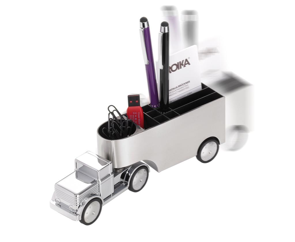 TROIKA Trailer-Style Paperweight Office Tracker