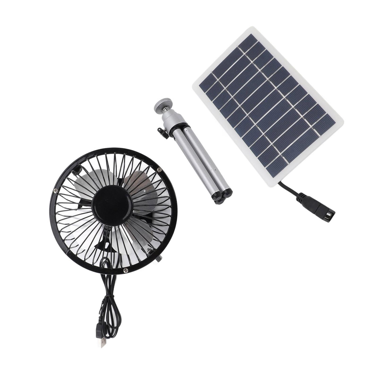 

Портативный охлаждающий вентилятор Вентилятор с питанием от монокристаллической кремниевой солнечной панели с растягиваемой штативной подставкой для офиса, путешествий
